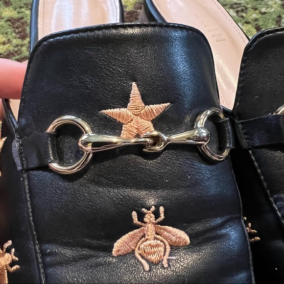 SHEIN Very Gucci Princetown Embroidered Bee Star Horsebit Designer Inspired Mule - Picture 10 of 15